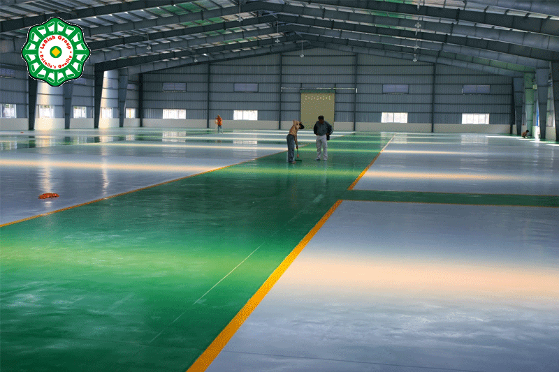 Thi công sơn nền Epoxy cho kho xưởng